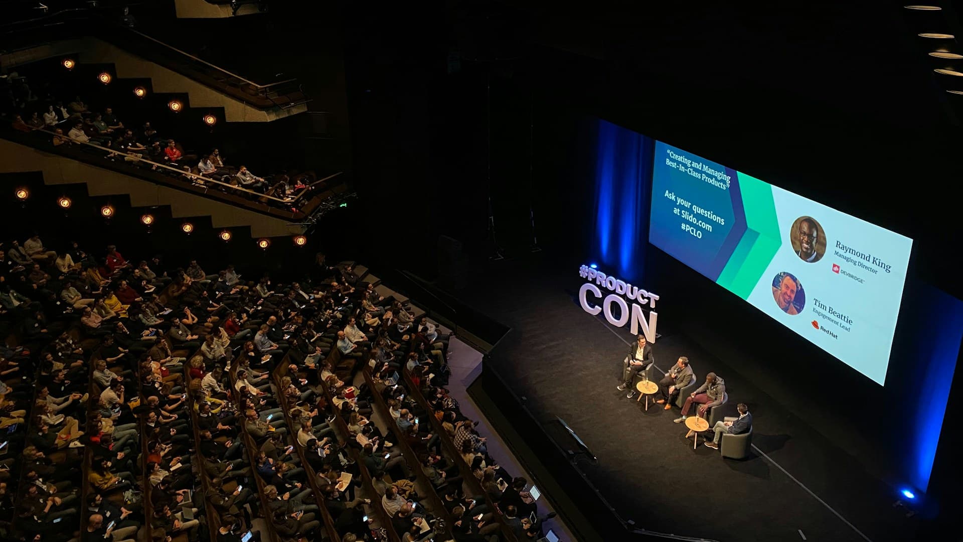 Panel discussion on stage