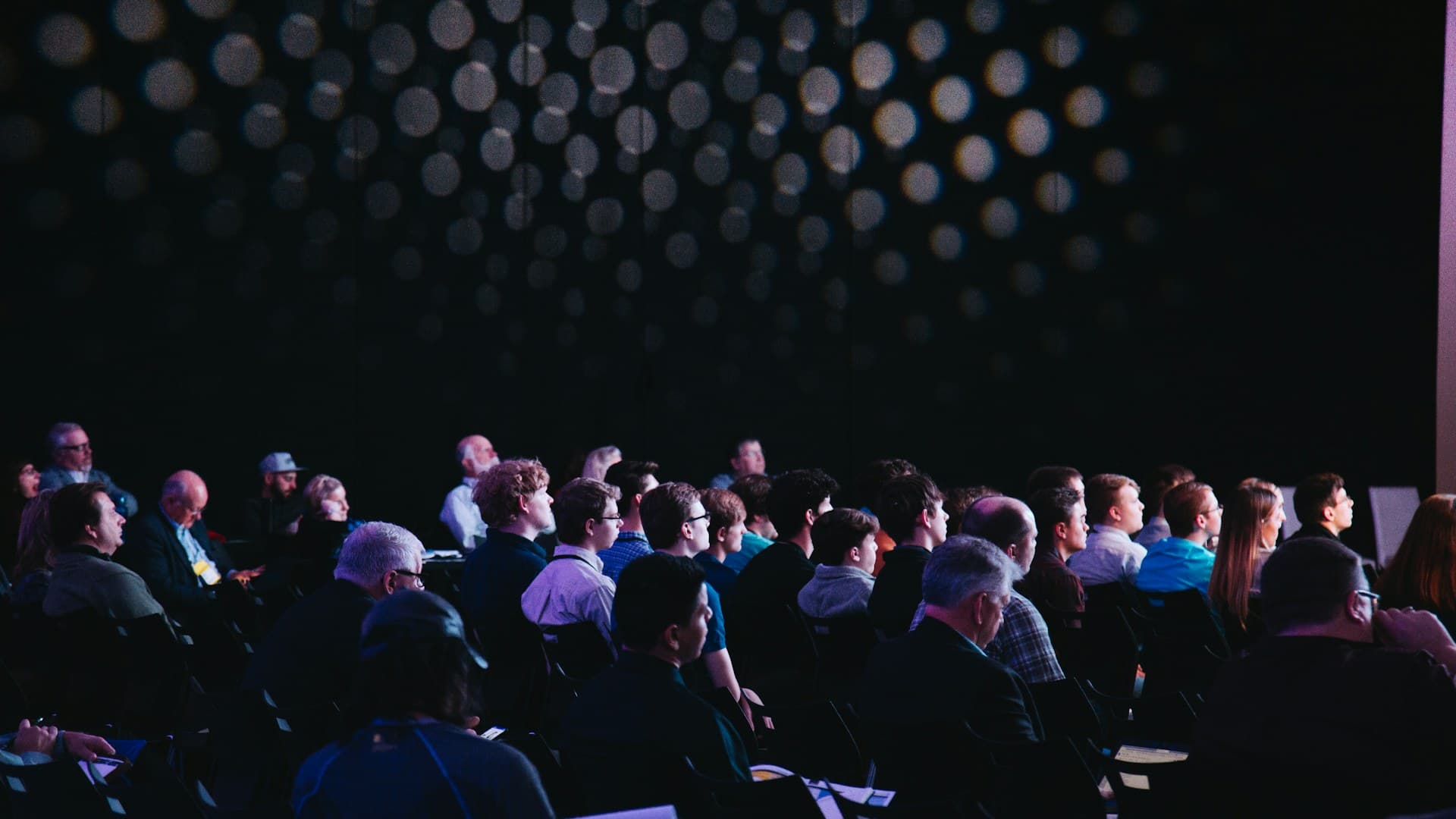 Delegates in a conference session